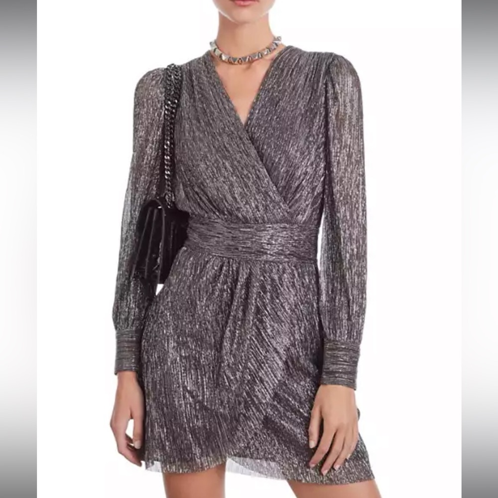 The Kooples metallic mini dress NWT